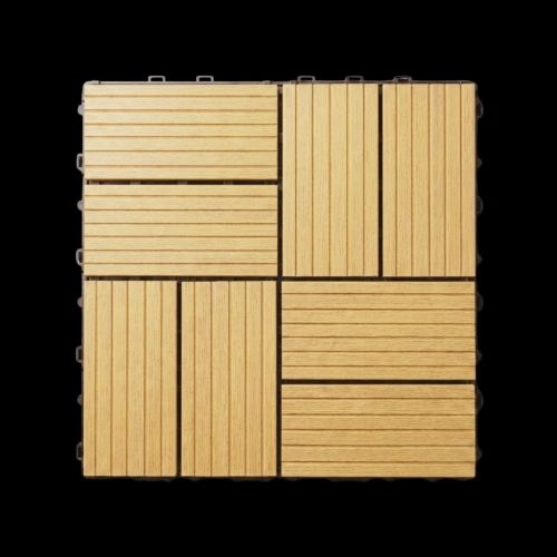 [201] Outdoor WPC Tile Apricot 11.8"x11.8"