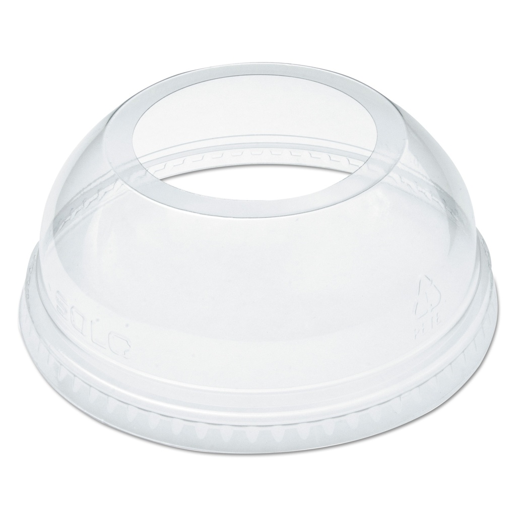 Clear cup dome open lid 90mm 1000/cs