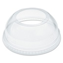 Clear cup dome open lid 90mm 1000/cs