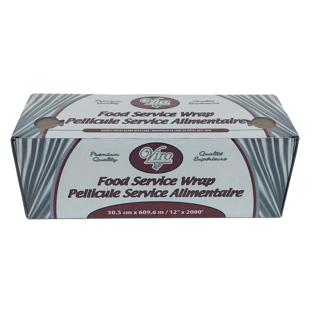 Plastic food wrap 12"x2000'