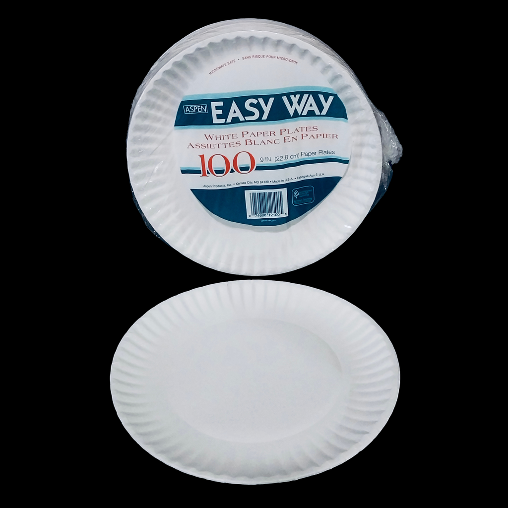 Paper plate 9" 1200/cs 