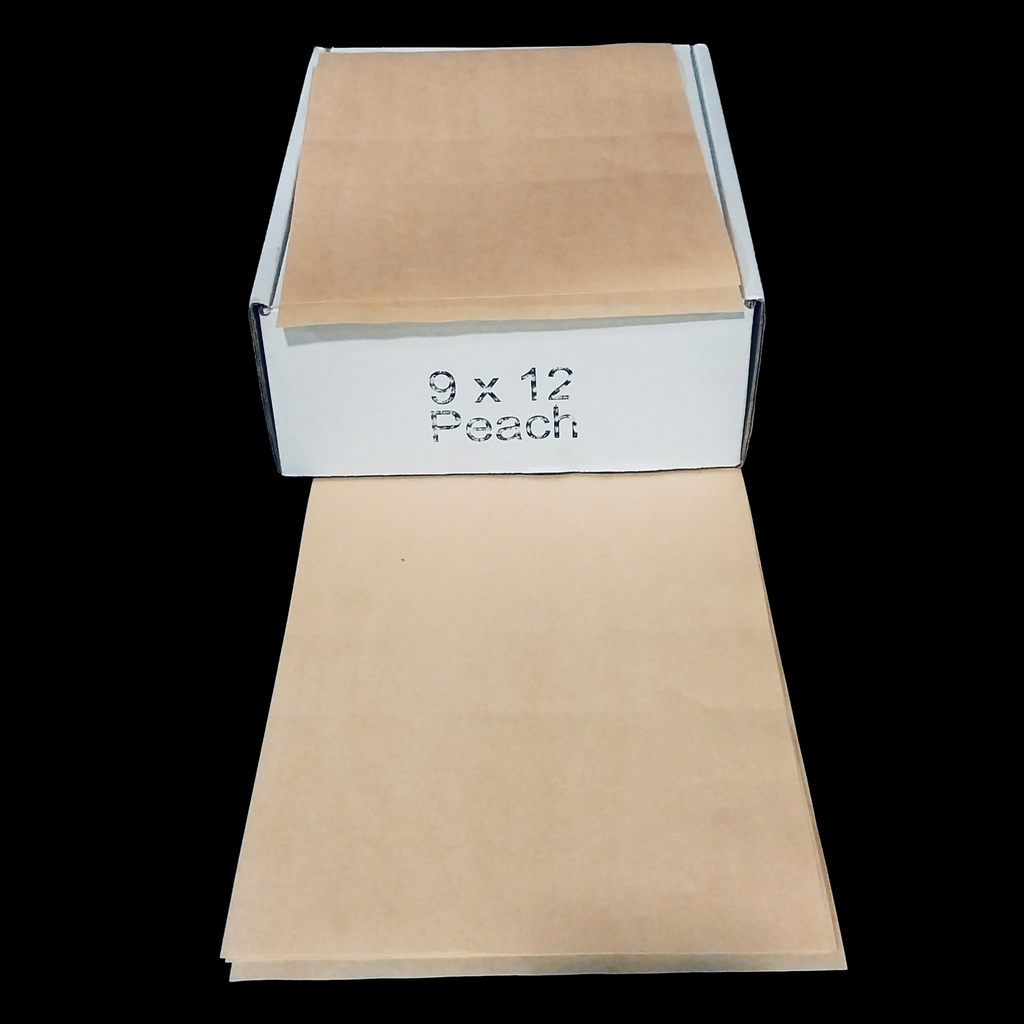 Wax paper peach 9"x12" 1000/cs