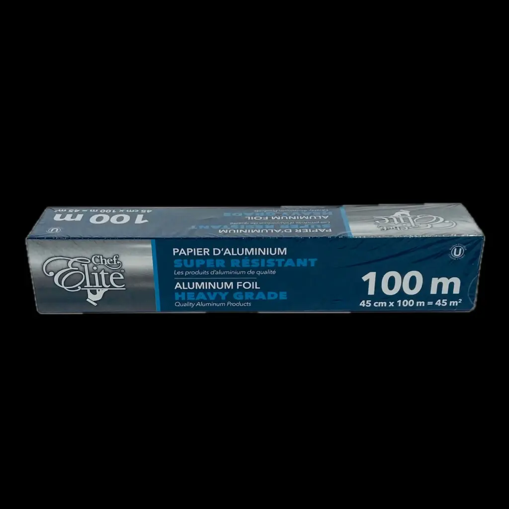 Aluminum foil 18" 45cm x100m 6/cs