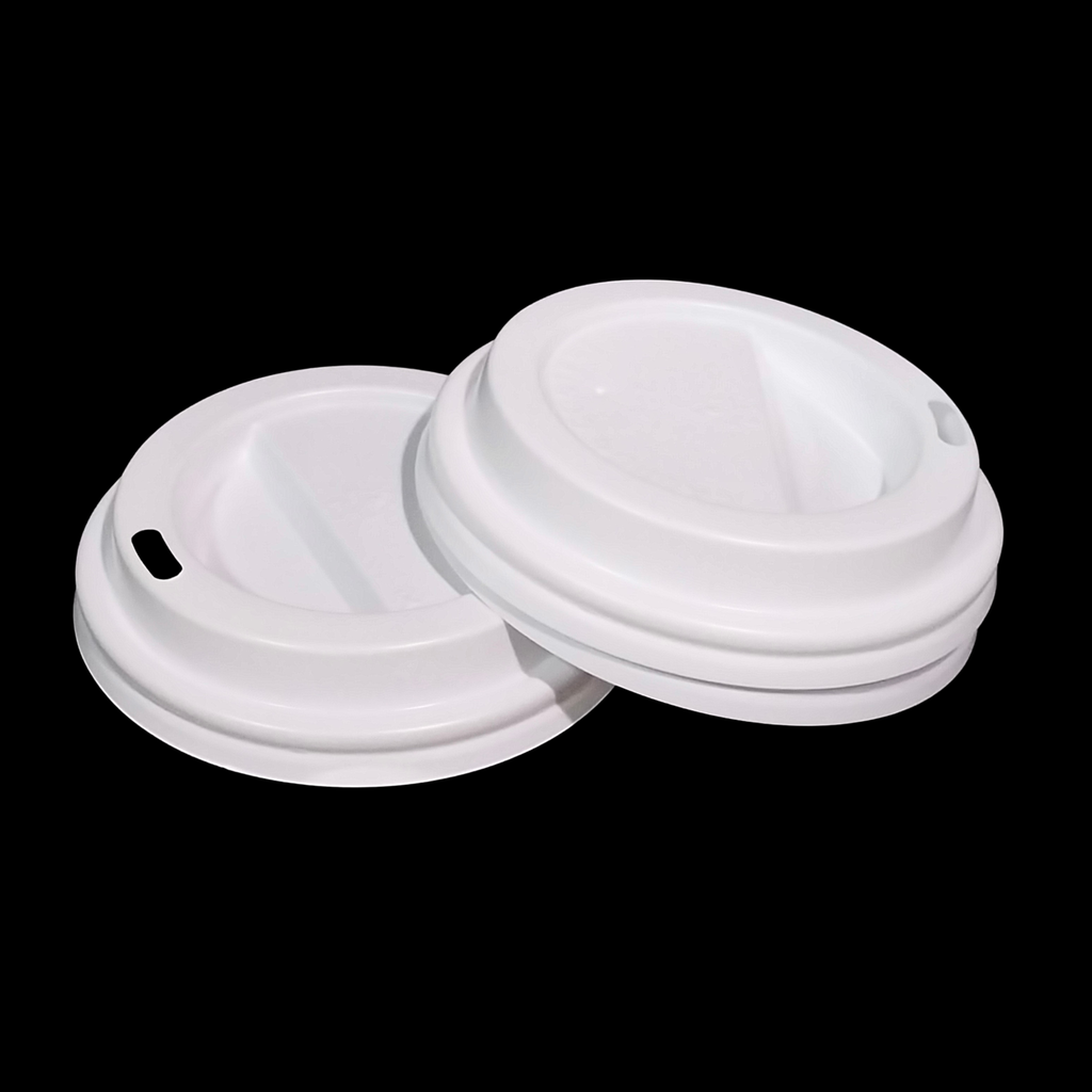 White dome lid for coffee cup 8-10oz 1000/cs 