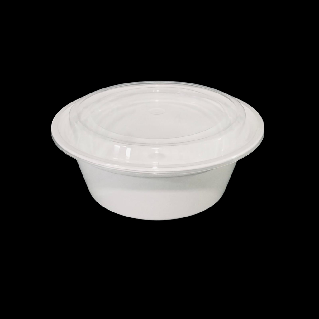 White round plastic container 32oz 150/cs 