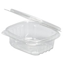 Clear hinged deli container 4oz 400/cs 