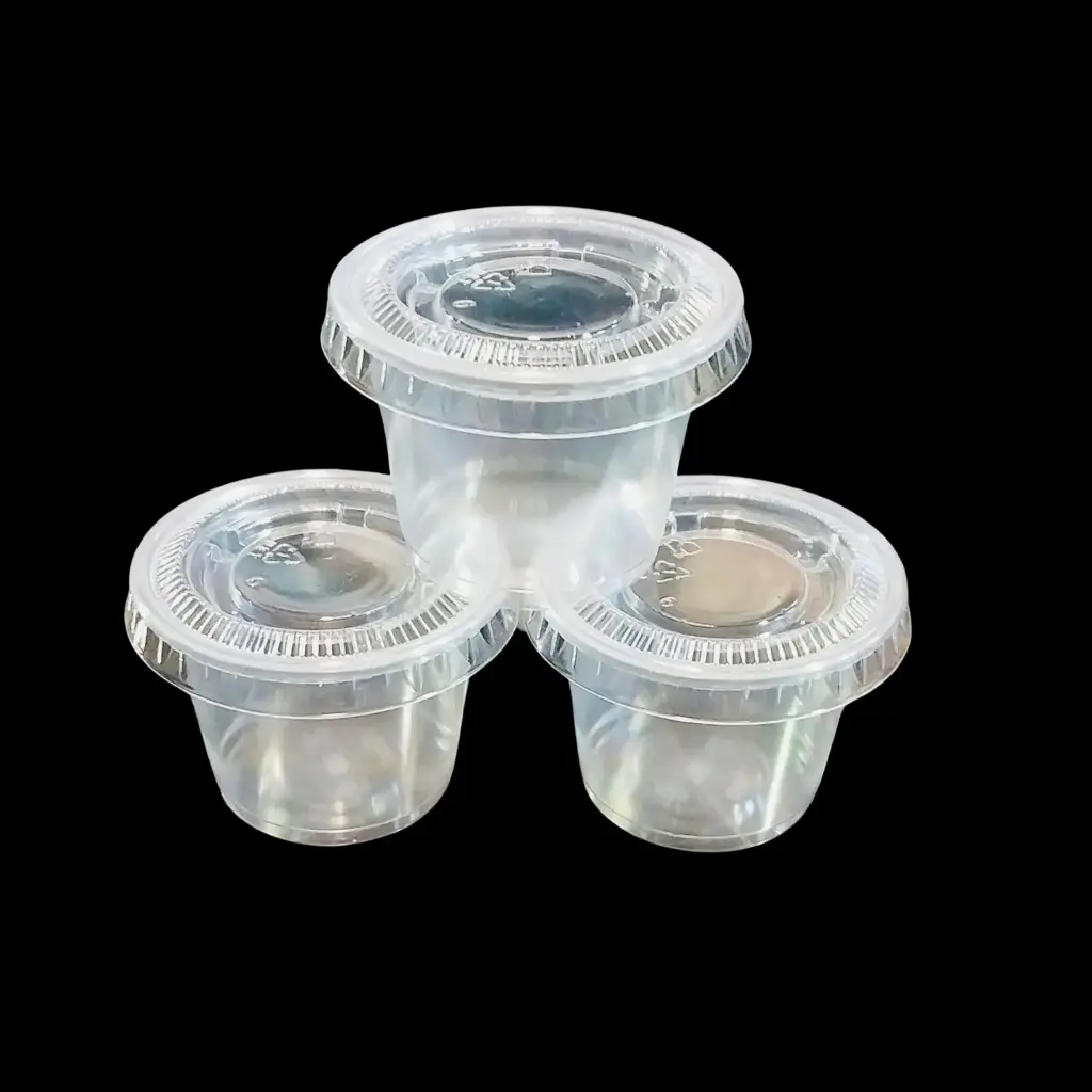 Sauce cup lid 0.75-1oz 2500/cs