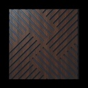 [088] Diagonal Panels Chestnut 2'x2'