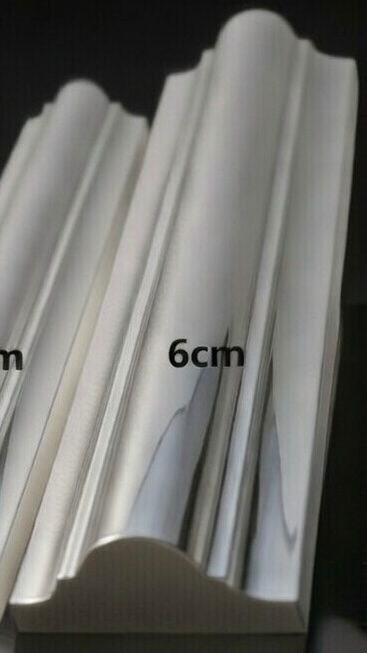 PS Molding Silver Center Broad 10'