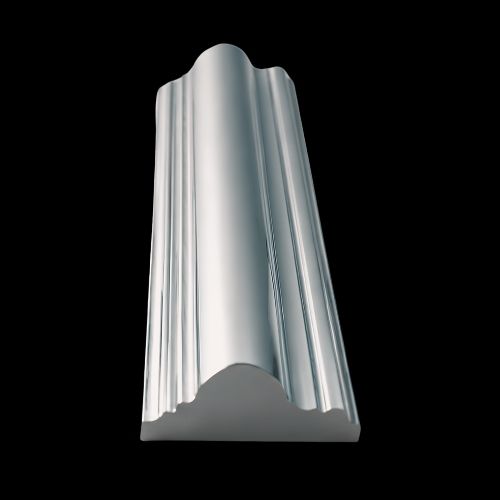 [112] PS Molding Silver Center Broad 10'