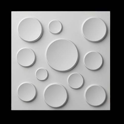[084] 3D Wall Panel Orbit 19.7"x19.7"