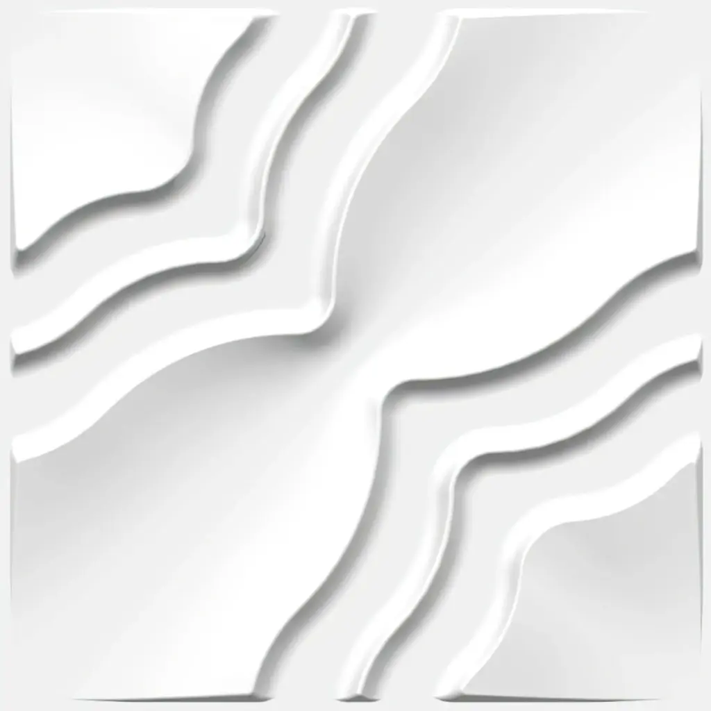 [085] 3D Wall Panel Pearl 19.7"x19.7"