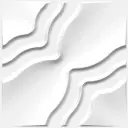 [085] 3D Wall Panel Pearl 19.7"x19.7"