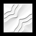 [085] 3D Wall Panel Pearl 19.7"x19.7"