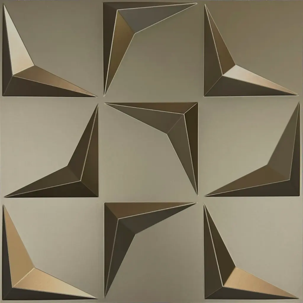 [086] 3D Wall Panel Boomerang 19.7"x19.7"
