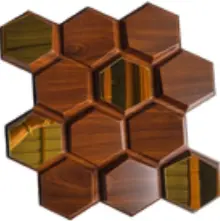3D Wall Panel Hive 19.7"x19.7"