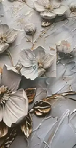 PVC 3D Magnolia 4'x8'