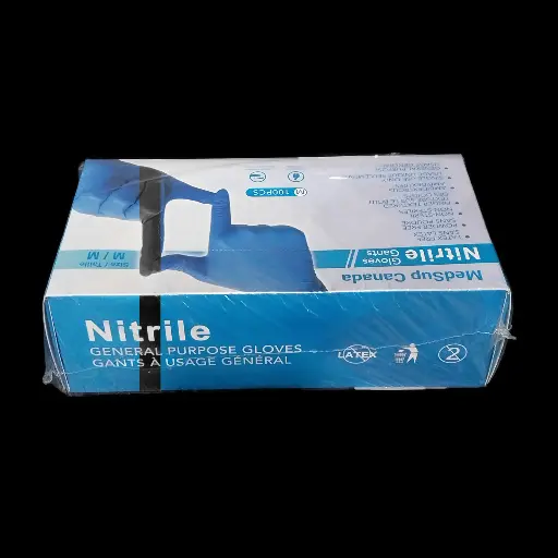 [81112] Nitrile gloves blue medium 100/cs 