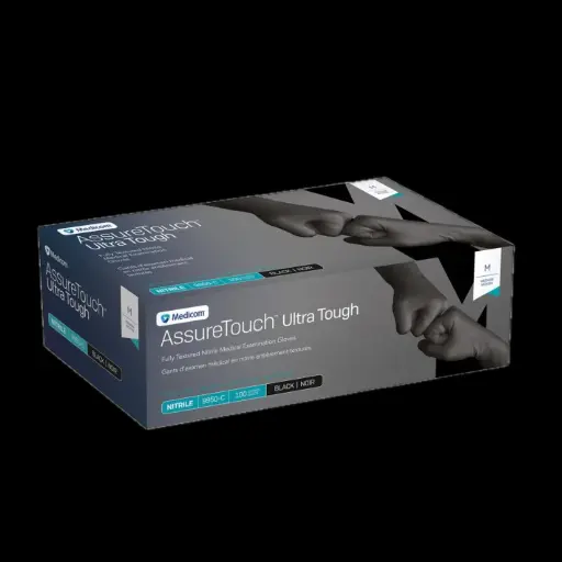 [81413] Nitrile gloves black large 100/cs