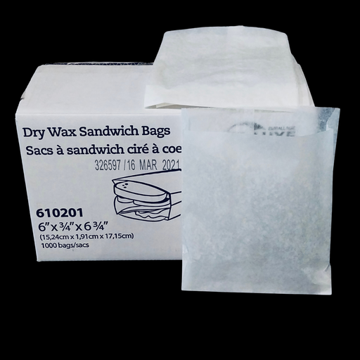 [53101] Dry wax sandwich bag 6"x6.75" 1000/cs