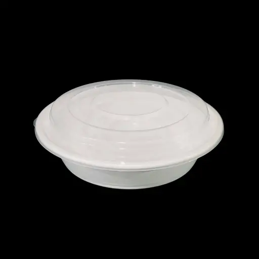 [21141] White round plastic container 16oz 150/cs 