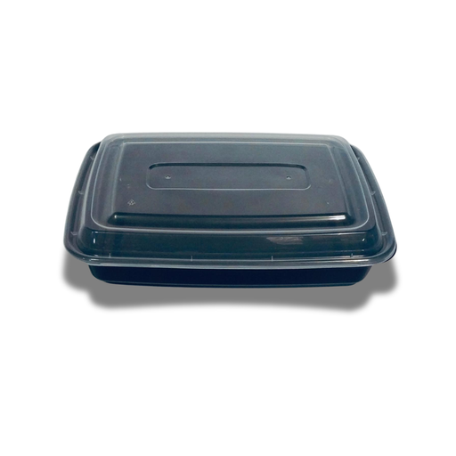 [21419] White rectangle plastic container 58oz 150/cs