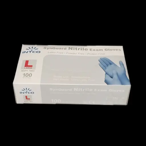[81143] Nitrile gloves blue large 100/cs