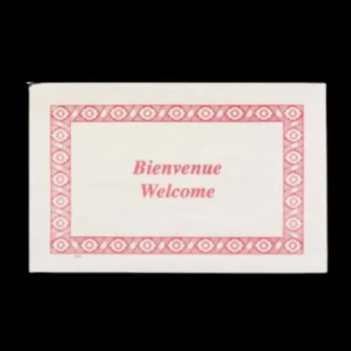 [84311] Welcome sheet red 1000/cs