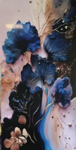 [026] PVC 3D Indigo 4'x8