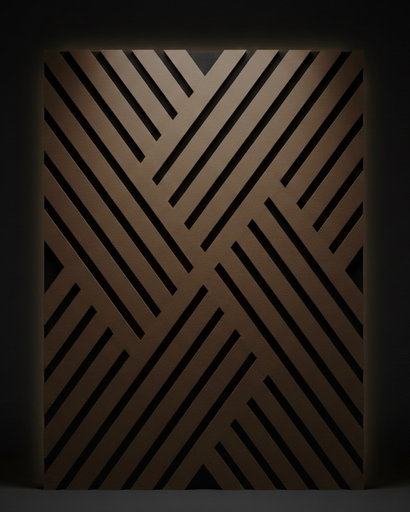 [00088] [088] Diagonal Panels Chestnut 2'x2'