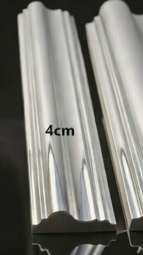 [00107] [107] PS Molding Silver Edge Narrow 10'