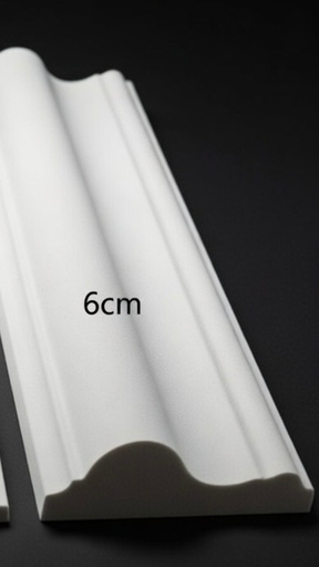 [00109] PS Molding White Edge Broad 10'