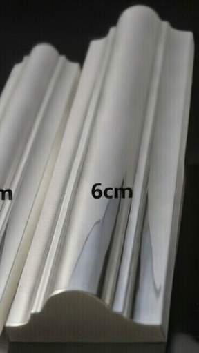 [00112] PS Molding Silver Center Broad 10'