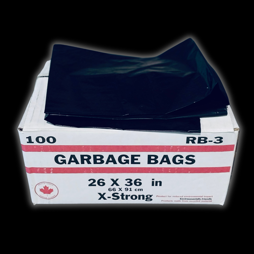 [51154] Garbage bag black x-strong 30"x38" 100/cs