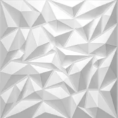[078] 3D Wall Panel Ivory 19.7"x19.7"