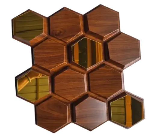 [00087] [087] 3D Wall Panel Hive 19.7"x19.7"